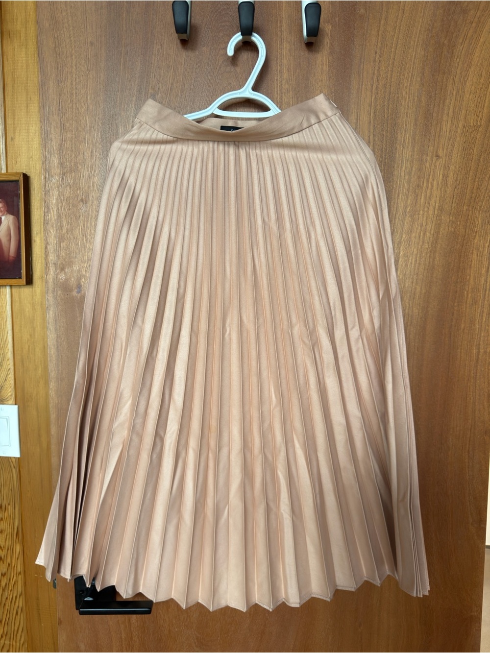 Zara Pleated Midi Skirt - Blush Pink